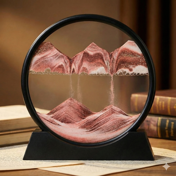 Dynamic Liquid Motion Sandscape & Stress Relief Desk Decor (Acrylic)